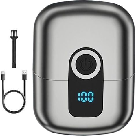 Rasoio elettrico da uomo, rifinitore elettrico per barba Rifinitore portatile senza fili e impermeabile, perfetto per i viaggi, per rifinire barba e basette (1/5)