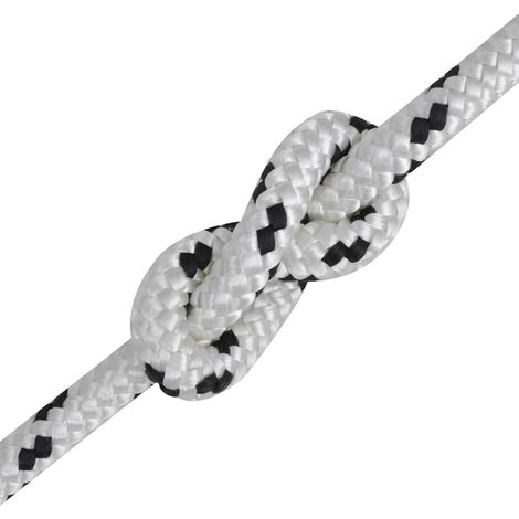Corda  Fune Marina Intrecciata in Poliestere 6 mm 500 m Bianco (1/5)