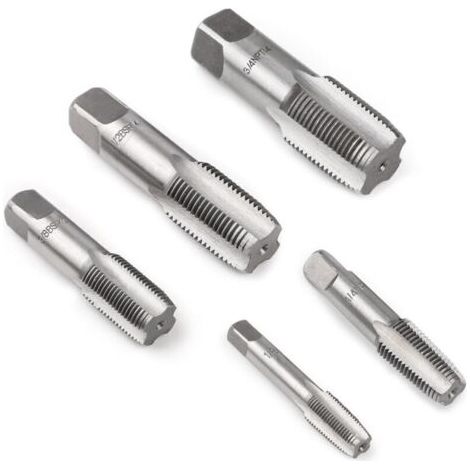 Jeu de 5 Filières et Tarauds BSP 55° G1/8 à G3/4 pour Réparation de Raccords Filetés