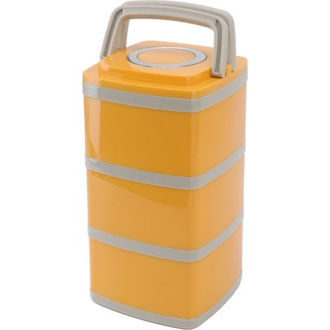 Boîte-repas isotherme 3 couches 2,7L en acier inoxydable 304, grande capacité étanche pour pique-nique, bureau ou école (1/5)
