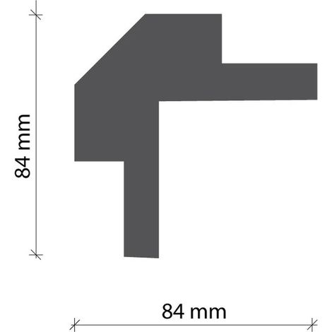 PROVISTON Lichtleiste XPS 84 x 84 x 1150 mm Weiß Indirekte Beleuchtung Led-Beleuchtung