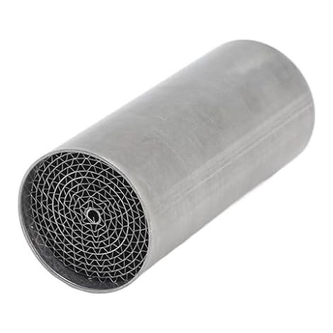 Catalyseur de Tuyau D'échappement, Catalyseur de Silencieux D'échappement Central Avant en fer Universel Moto Moto Tuyau de Liaison Catalytique (42 100mm) (1/5)