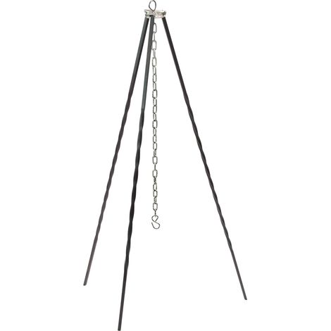 Metall Dreibein 124cm Kettenlänge 70cm für Gulaschkessel offene Feuerstelle