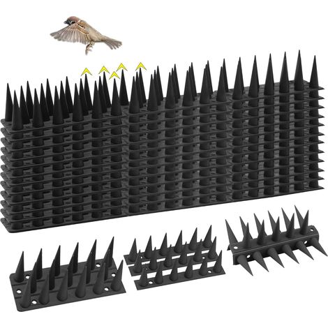 Pics Anti Pigeon Plastique (2m, 6 pcs, Transparent) - Répulsif Oiseaux pour Balcon, Gouttière & Rambarde - Contre Pigeons, Mouettes & Chats - Résistant (1/5)