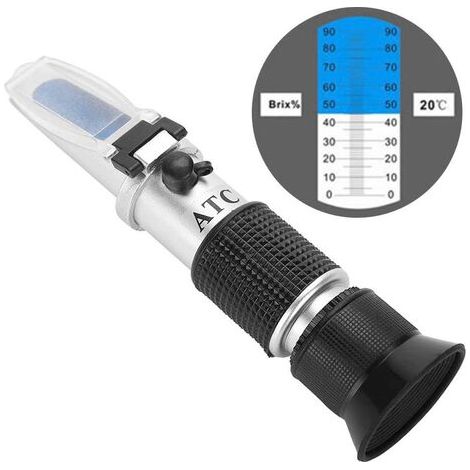 Brix 0-32% Brix Handrefraktometer für den Heimgebrauch Brix 0-32% Brix Handrefraktometer ATC Thermometer (ROG) Brix 0-32% Brix Thermometer. (1/5)