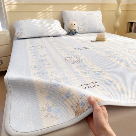 Ensemble natte rafraîchissante de lit Jardin fleuri 180x200 cm et 2 taies d'oreiller 180cm 200cm réf 0957 2 kg – Livraison gratuite