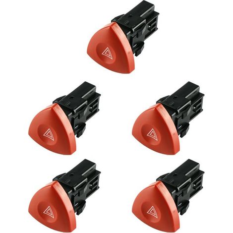 Adatto per 5 pulsanti di segnalazione luci di emergenza, compatibile con Master Laguna Espace Trafic Vivaro 8200442724, 93856337