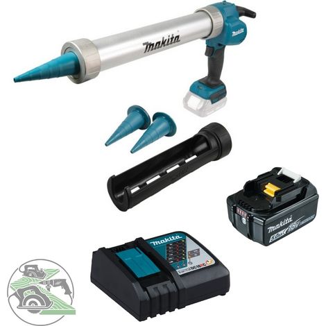 Makita Akku-Kartuschenpistole DCG180ZX 18V+ BL1850B 5,0 Ah + Ladegerät DC18RC (1/5)