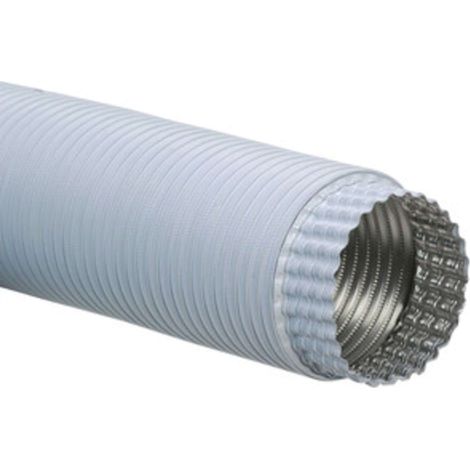 TUBO FLESSIBILE ESTENSIBILE ALLUM. BIANCO D 10 CM - 6 Pezzi