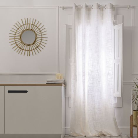 Basic Cortina lino 140x280 cm Blanco (1/4)