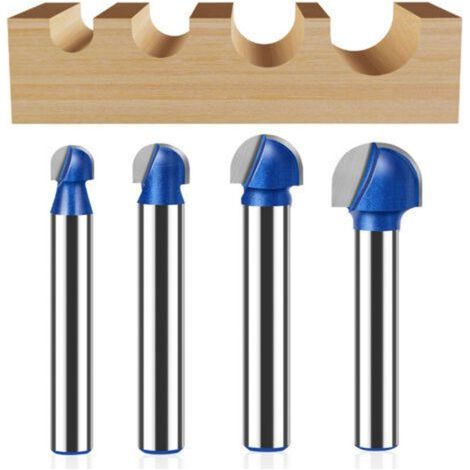 Set of 4 drill bits, grooving drill bit for plastic panels with 6 mm round shank, cutting drill bit