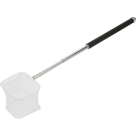Épuisette télescopique pour aquarium en inox 20-57,5 cm – Noir carré (1/4)
