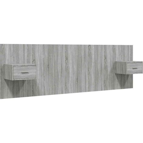 Maison Exclusive - Cabecero de cama y mesitas madera contrachapad (1/5)