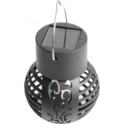 Lot de 2 lampes solaires d'extérieur, décoration de jardin, étanches, pour terrasse et balcon, lampes solaires suspendues (1/3)