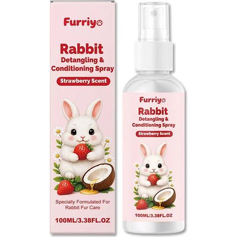 Furriyo Kaninchenfell-Glättungsspray ist sanft und reizt das Fell nicht, reinigt und entfernt Schmutz und pflegt und macht es gleichzeitig weich. (1/5)