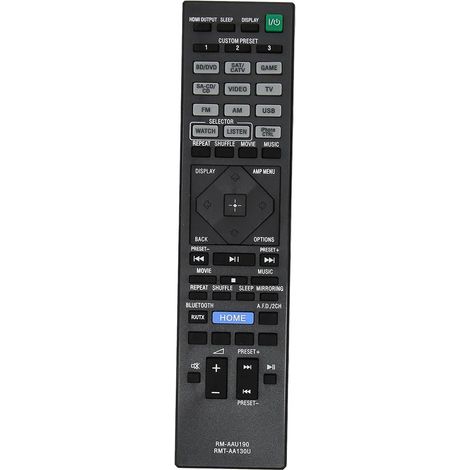 Ersatzfernbedienung, verschleißfest, RMT-AA130U RM-AAU190, kompatibel mit Sony AV STR-DH550 STR-DH750 (1/5)