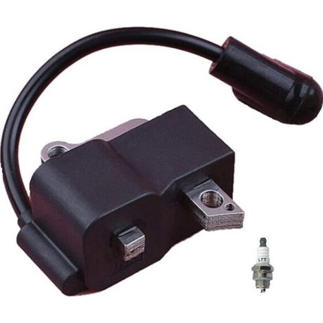 Compatible avec la pièce numéro 545202701 et le modèle PP5020AV/PP4818A/358350981, bobine d'allumage haute tension, pièce de rechange pour moteur de tronçonneuse (1/3)