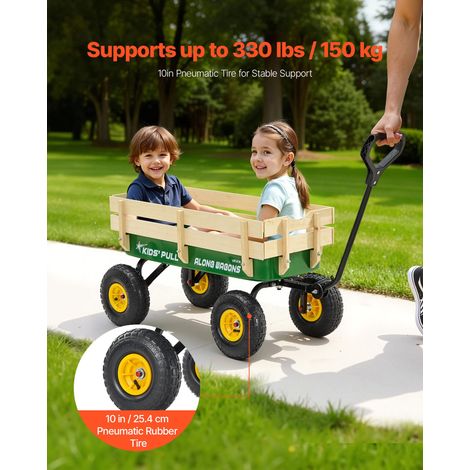Chariot à Tirer Enfants 102 cm Chariot Enfant Tout-terrain pour Tout-petits, Cadeau Anniversaire, Jardinage, Plage, Camping, Aventu… (1/5)