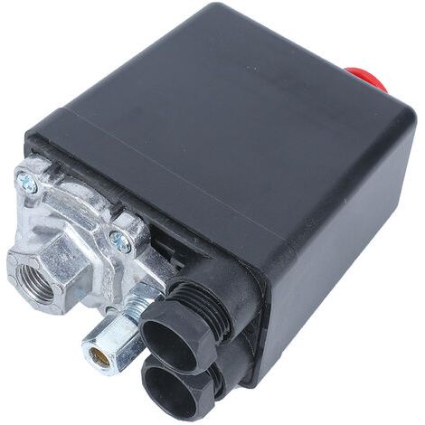 Tonysa – Pressostat compresseur d'air G1/4' – Commutateur automatique 220V 20A – Pression 0.5-1.2MPa (72.5175psi) – Accessoire pour compresseur (1/5)