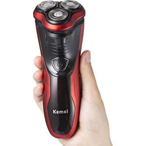 Rasoir électrique Imperméable Tondeuse Barbe Rasage Homme barbes rasoirs à 3D Têtes Rotatives Wet & Dry (1/4)