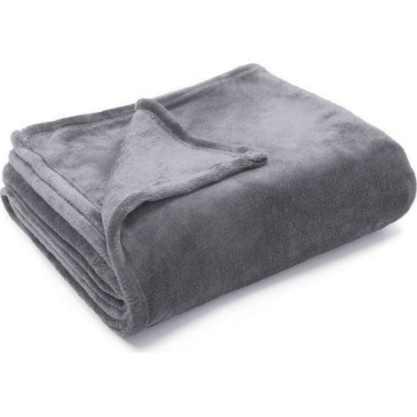 Couverture douce et moelleuse, plaid chaud pour canapé en hiver, 210 x 150 cm