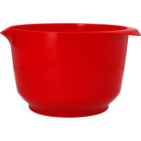 Bol mélangeur et de service, rouge cerise, 16 × 20 × 12 cm, 1,5 l, PET recyclable, résistant aux rayures, passe au lave-vaisselle et au micro-ondes (1/2)