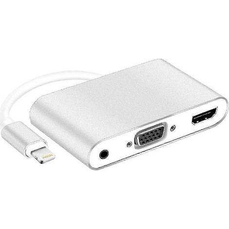 Adaptateur Lightning vers HDMI/VGA avec audio