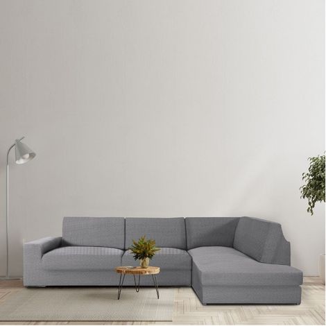 Copridivano angolare 350-500 cm destro colore grigio - Jaz (1/5)