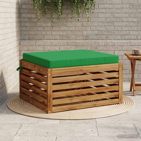 vidaXL 1-Piece Seat Cushion SOEST 100% Polyester Green 80 x 80 x 7 cm (1/5)
