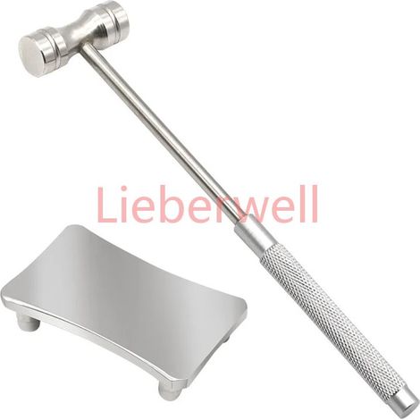1 Set QSTEXPRESS Round Head Mini Hammer for Watch Band Repair, Multifunctional Installation Tool with Cast Iron Head and Steel Handle, (1/5)