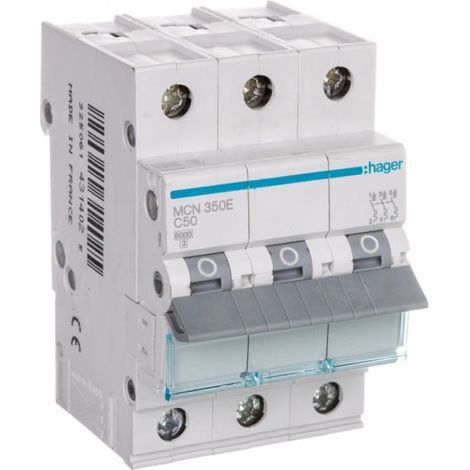 Interruttore automatico 3P C 50A 6kA AC MCN350E