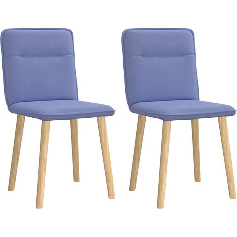 Esszimmerstühle 2 Stk. Jeansblau Stoff