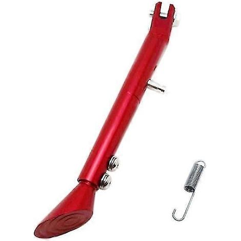 Motorrad-Seitenständer, verstellbar, aus Aluminiumlegierung, schnell montiert, leicht – Rot (1/5)