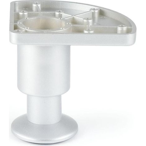Q&ampQ pata regulable abs cromo mate 77-91 , La pata regulable ABS es ideal para sofás y muebles, fabricada en ABS resistente con un acabado en cromo mate y una