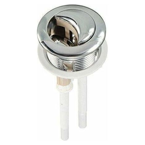 38-mm-Doppelknopf für Toilettenspülung, Chrom, Hochdruckpumpen, Toilettenzubehör, Werkzeuge im Lieferumfang enthalten FLITI (1/4)