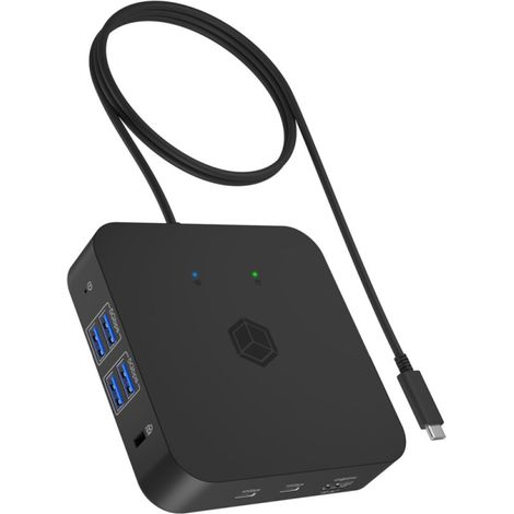 ICY BOX IB-DK4090-C Multidock Multidock Datenverteiler/Umschalter