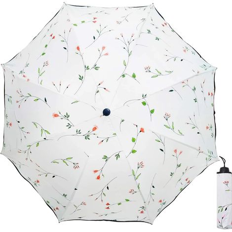 Parasol pliable, protection solaire UV, compact et léger pour les voyages, structure à 8 baleines.-AquaForge (1/5)