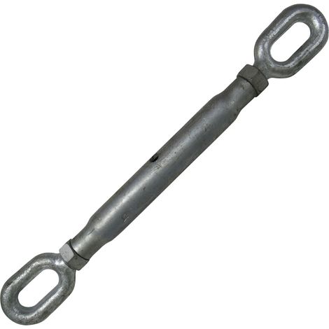 Galvanised Straining Rigging Screw Eye & Eye 1/2" (12MM Turnbuckle Closed Body Wire Rope)