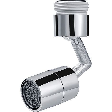 Universelle, um 360 Grad drehbare Wasserhahnverlängerung, komplett aus Kupfer, spritzwassergeschützt, mit drehbarem Luftsprudler für die Küche (1/5)