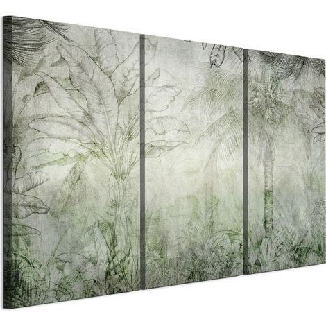 Quadro su tela italiana 90 x 60 cm trittico - stile boho - natura Quadro su tela italiana 120 x 80 cm trittico - stile boho - natura (1/5)