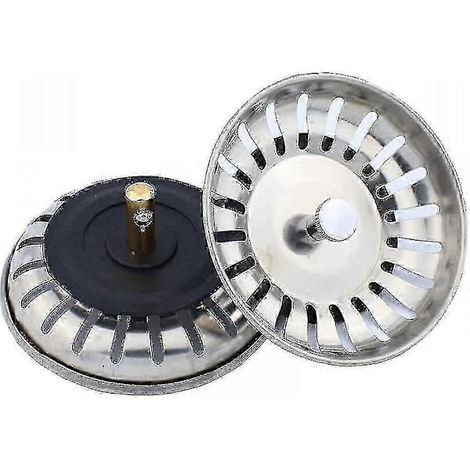 Paniers de rechange pour crépine d'évier Blanco – Lot de 2 filtres en maille d'acier inoxydable pour éviers de cuisine [YJD] (1/3)