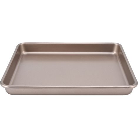 Plat de Cuisson Antiadhésif en Acier Carbone 0.8mm pour Four, Plateau de Cuisson 33cm pour Pâtisserie et Rôtissage, Ustensile Ménager Résistant