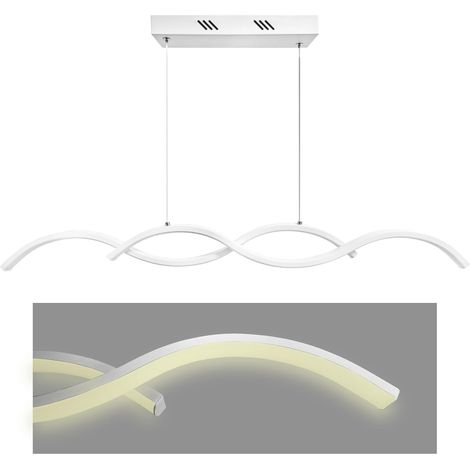 Lampadario a Sospensione LED a Onde a Luce Calda
