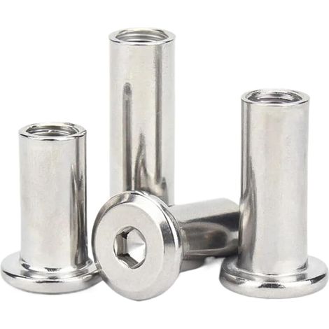 Écrou cylindrique à sertir, M2, M3, M4, M5, M6, M8, capuchon (1/5)