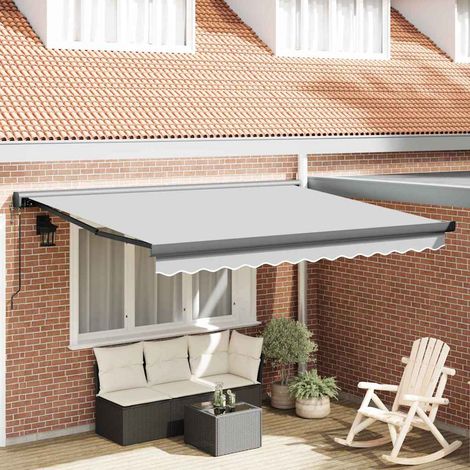 Cadre d'auvent-Support d'auvent Anthracite 300 x 250 cm Aluminium (1/5)
