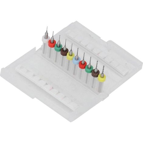 10-teiliges Spiralbohrer-Set, 1/8 Zoll Schaft, Wolframstahl, hohe Abriebfestigkeit, hohe Härte