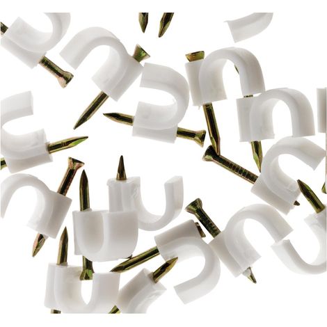 20 sujetadores plásticos ø 10 blanco