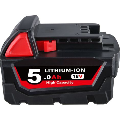 Ersatz-Akku für Milwaukee M18 M18B5 18V XC 5Ah Li-Ion 48-11-1860 48-11-1852 M18B 48-11-1840 48-11-1828 48-11-1820 48-11-1815 48-11-1850 (1/5)