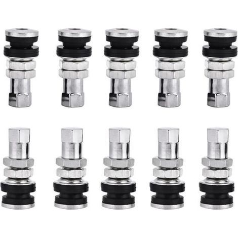 Tige de valve de pneu Tubeless 10 pièces TR161 métal voiture camion moto boulon dans pneu pneu Valve tiges courtes avec (1/3)