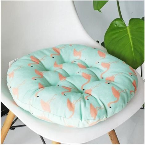 50x50cm,Coussin de Siège Ronde,Décoration pour Maison Salle à Manger Voiture Auto,Galettes de Chaise Coussin de Sièg,Style-26